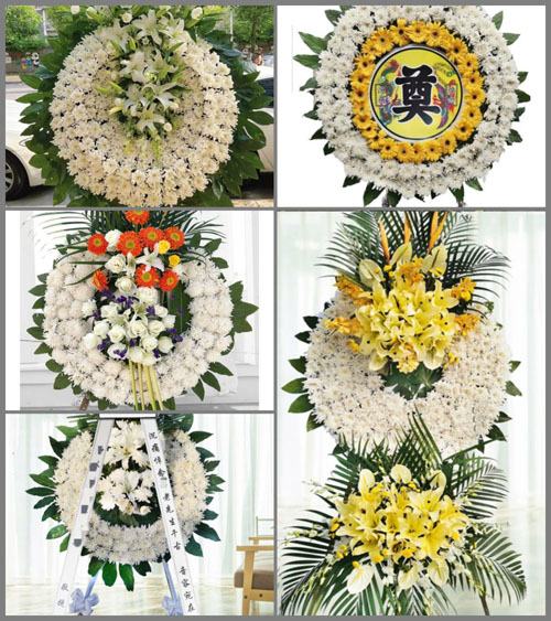 广东韶关市南雄市南亩镇水塘村花圈速递